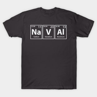 Naval (Na-V-Al) Periodic Elements Spelling T-Shirt